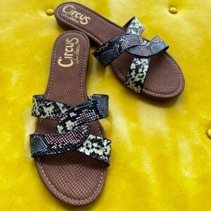Circus by Sam Edelman Snake Skin Sandals size 11m